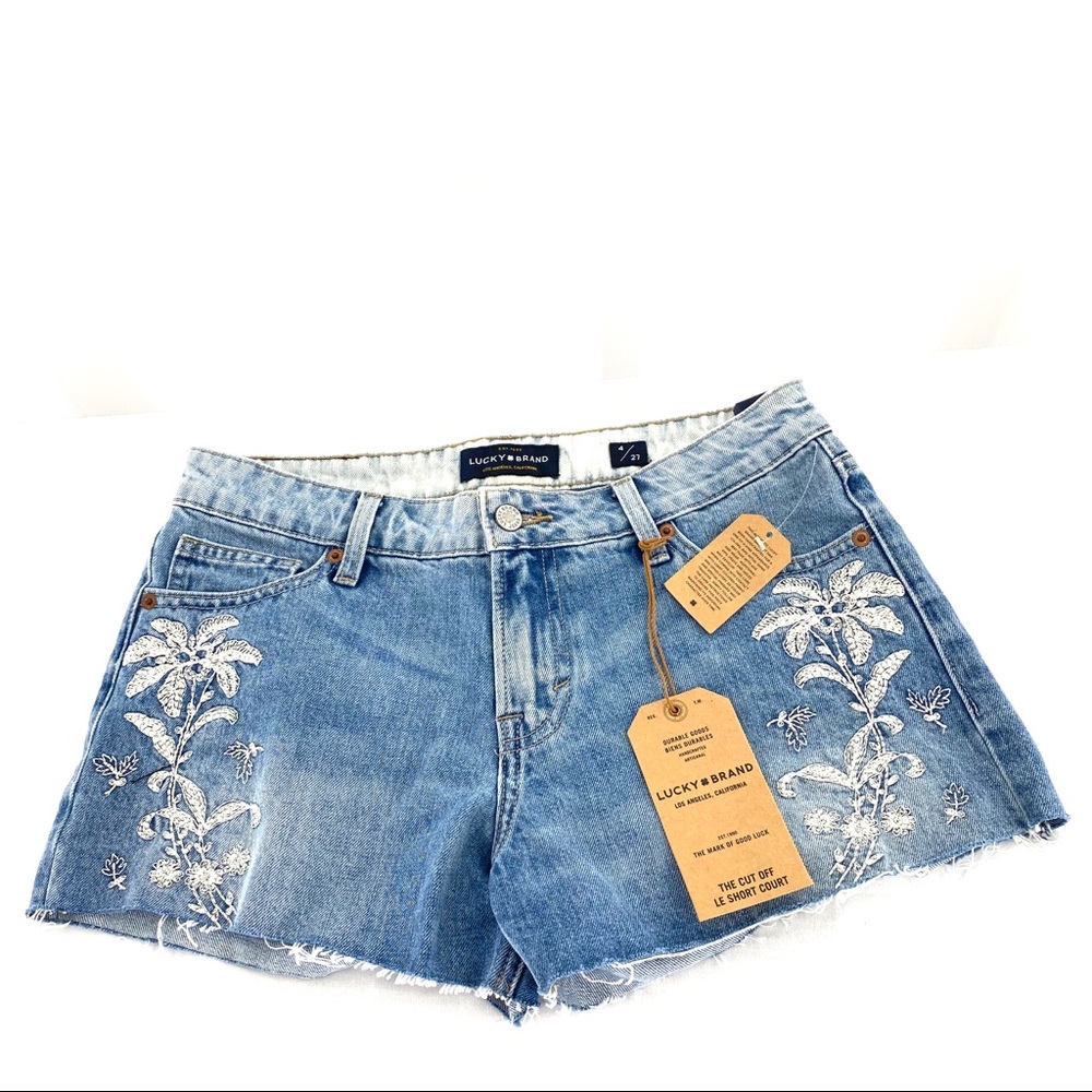 NWT Lucky Brand Faded Denim Blue Shorts